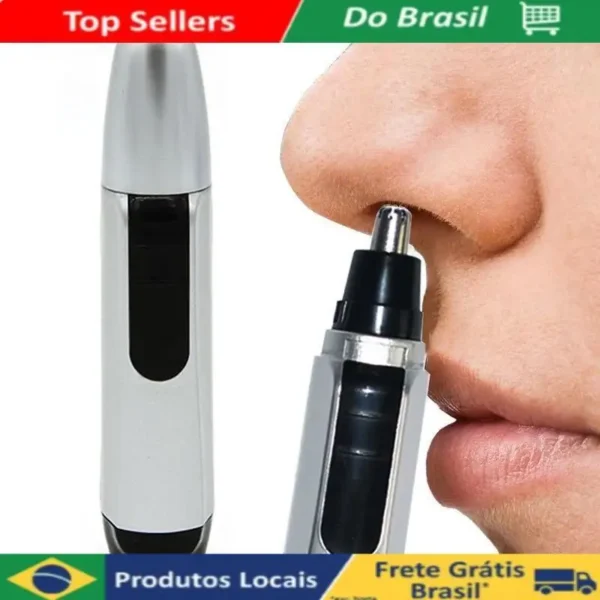 Aparador removedor de pêlos elétrico/portátil para nariz/orelha/rosto/depilador facial