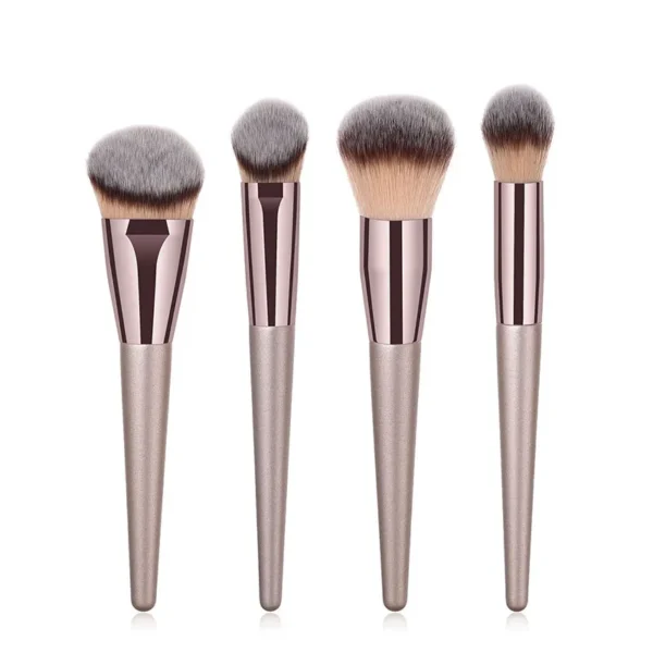 Conjunto de pincéis de maquiagem champanhe - Imagem 10