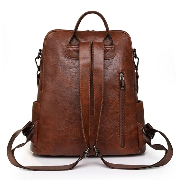 Moda feminina mochilas designer bolsa de ombro mochila de couro macio - Imagem 3