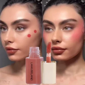 Mini blush líquido fosco, de longa duração, sedoso, suave, bochecha, blush, iluminador, bastão, maquiagem de contorno à prova d'água
