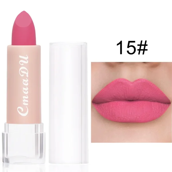 Batom Matte  Veludo Líquido Rico Acabamento Fosco Batom Lipgloss à prova d'água - Imagem 7
