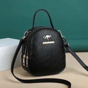 Bolsa três camadas de couro plutônio de luxo