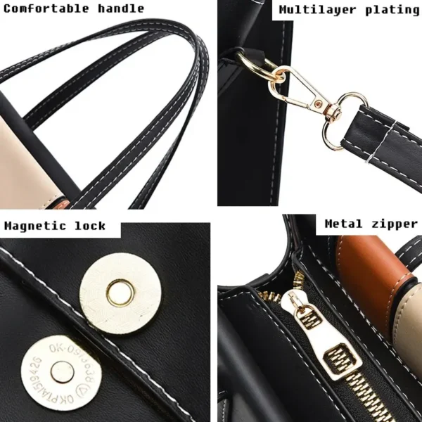 Bolsas casual de alça ajustável alça superior saco grande - Imagem 5