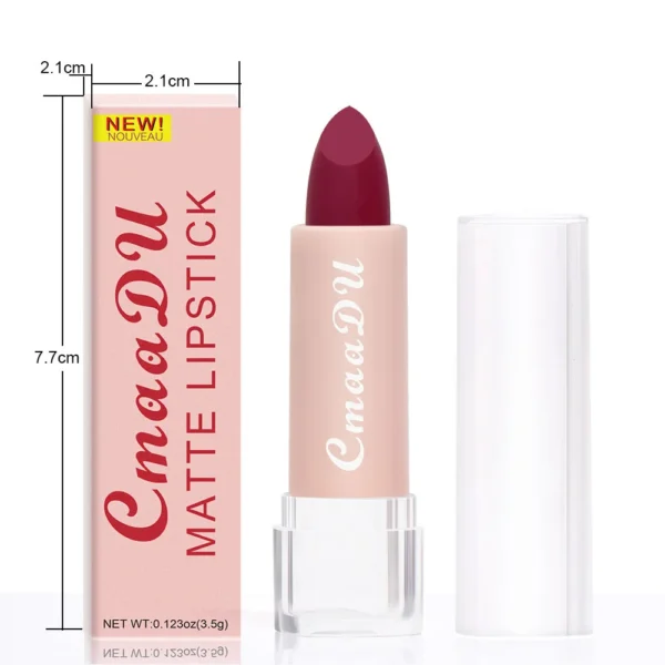Batom Matte  Veludo Líquido Rico Acabamento Fosco Batom Lipgloss à prova d'água - Imagem 6