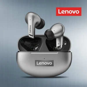 100% original lenovo lp5 sem fio bluetooth fones de ouvido alta fidelidade música com microfone esportes à prova dwaterproof água