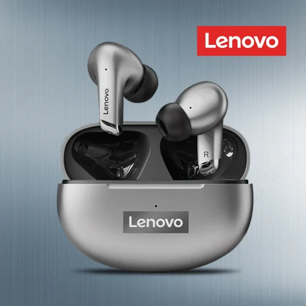 100% original lenovo lp5 sem fio bluetooth fones de ouvido alta fidelidade música com microfone esportes à prova dwaterproof água