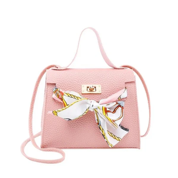 Bolsa  pequena com detalhes de lenço - Imagem 6