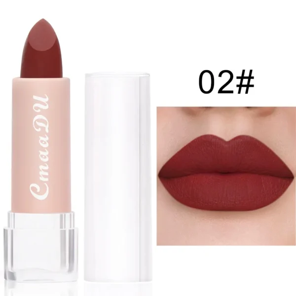 Batom Matte  Veludo Líquido Rico Acabamento Fosco Batom Lipgloss à prova d'água - Imagem 9