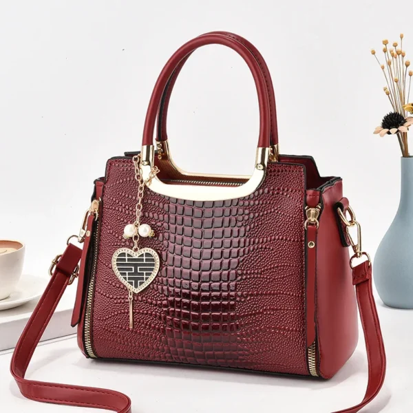 Bolsa crossbody de cor sólida feminina, detalhes trançados - Imagem 7