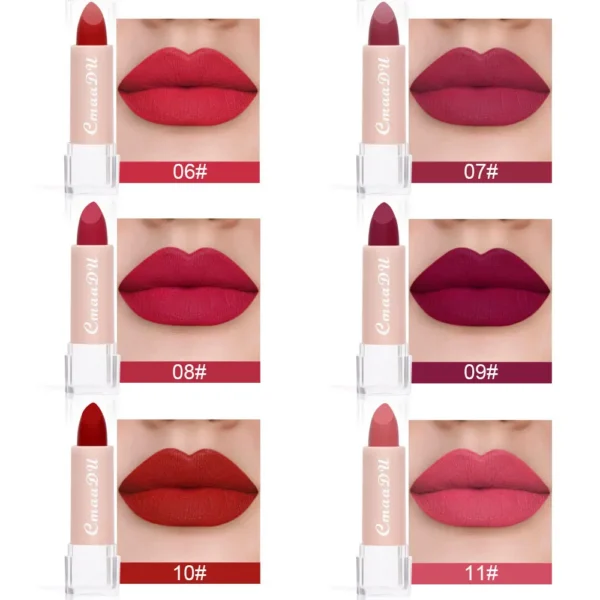 Batom Matte  Veludo Líquido Rico Acabamento Fosco Batom Lipgloss à prova d'água - Imagem 3
