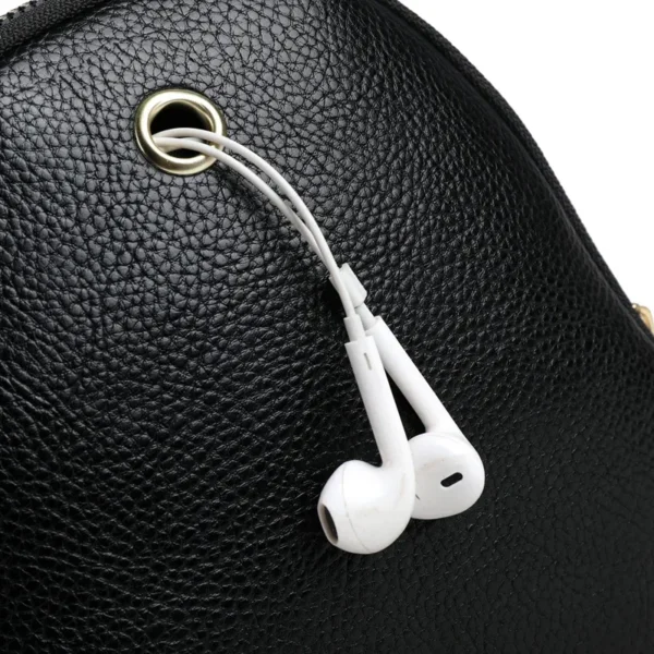 Bolsa três camadas de couro plutônio de luxo - Imagem 4