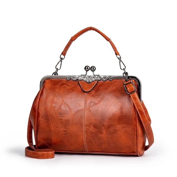Bolsa Retrô para mulheres fosco couro do plutônio - Imagem 13