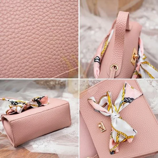 Bolsa  pequena com detalhes de lenço - Imagem 5