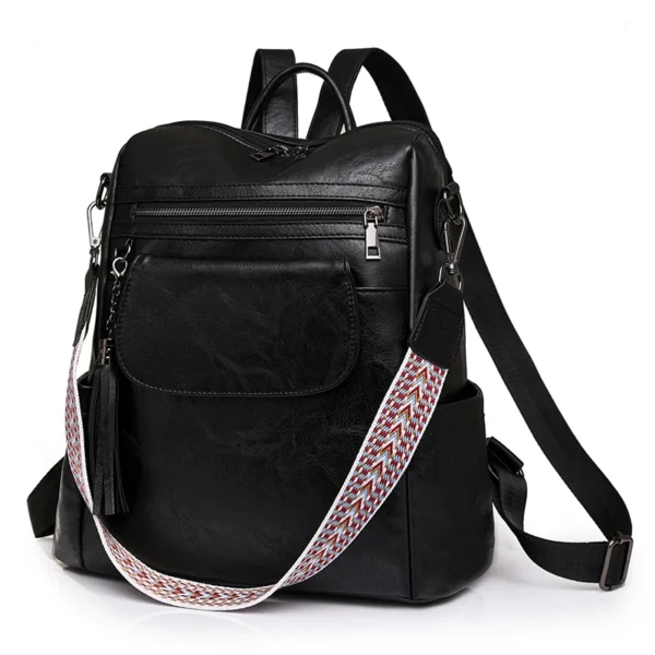 Moda feminina mochilas designer bolsa de ombro mochila de couro macio - Imagem 10