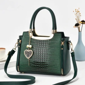 Bolsa crossbody de cor sólida feminina, detalhes trançados