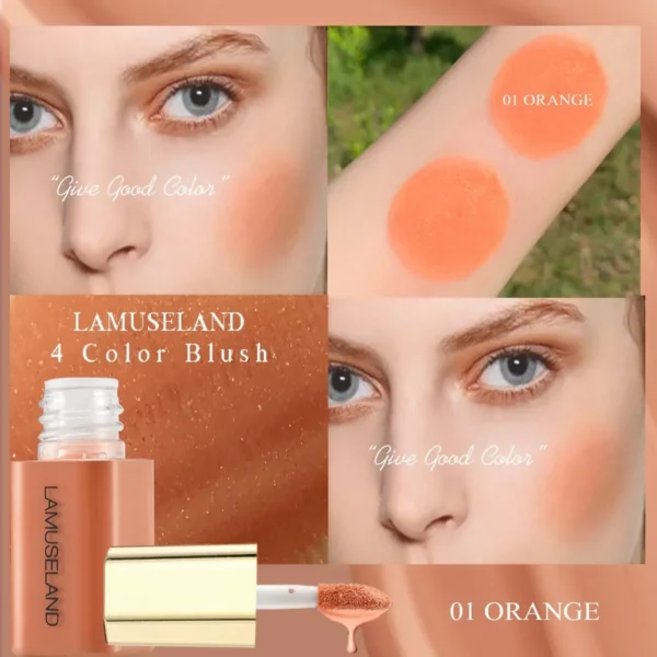 Mini blush líquido fosco, de longa duração, sedoso, suave, bochecha, blush, iluminador, bastão, maquiagem de contorno à prova d'água - Imagem 10