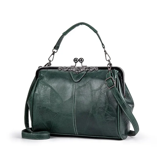 Bolsa Retrô para mulheres fosco couro do plutônio - Imagem 7
