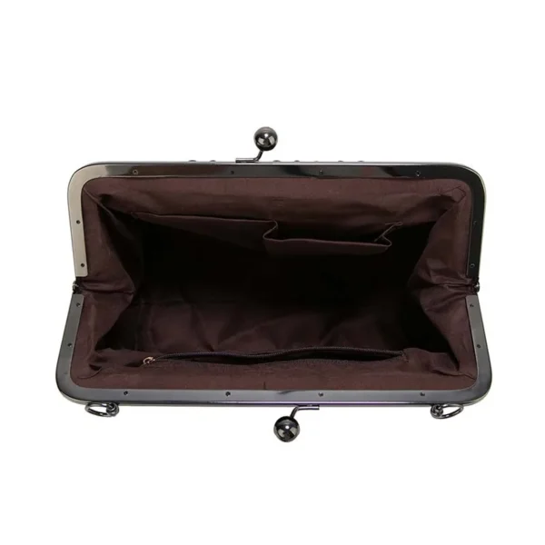 Bolsa Retrô para mulheres fosco couro do plutônio - Imagem 3