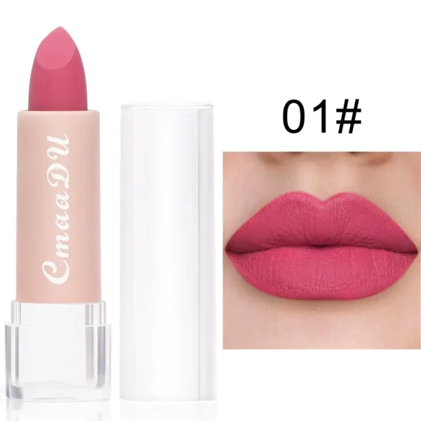Batom Matte  Veludo Líquido Rico Acabamento Fosco Batom Lipgloss à prova d'água - Imagem 8