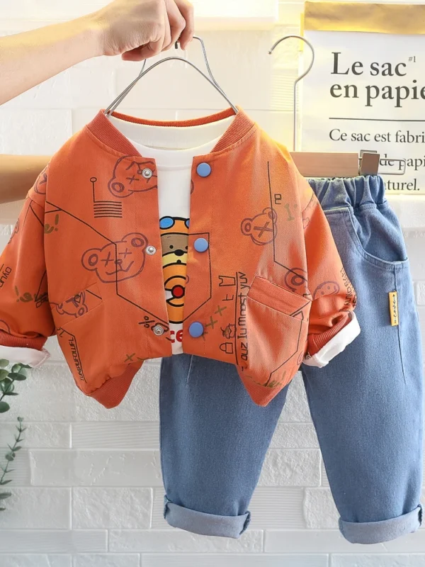 Conjunto 3 pçs para meninos de 0 a 5 anos - Imagem 3