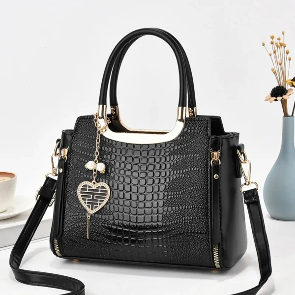 Bolsa crossbody de cor sólida feminina, detalhes trançados - Imagem 9