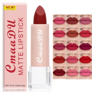Batom Matte  Veludo Líquido Rico Acabamento Fosco Batom Lipgloss à prova d'água
