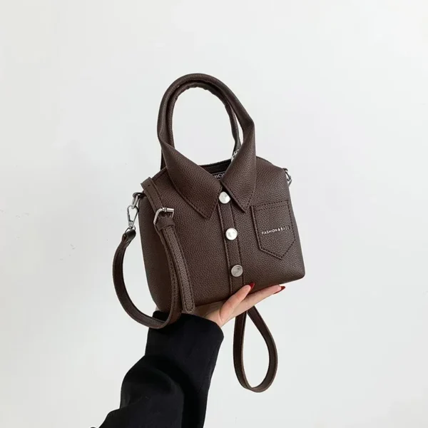 Bolsa de couro PU crossbody de luxo - Imagem 9