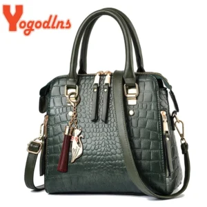 Bolsa Crocodilo couro PU de ombro