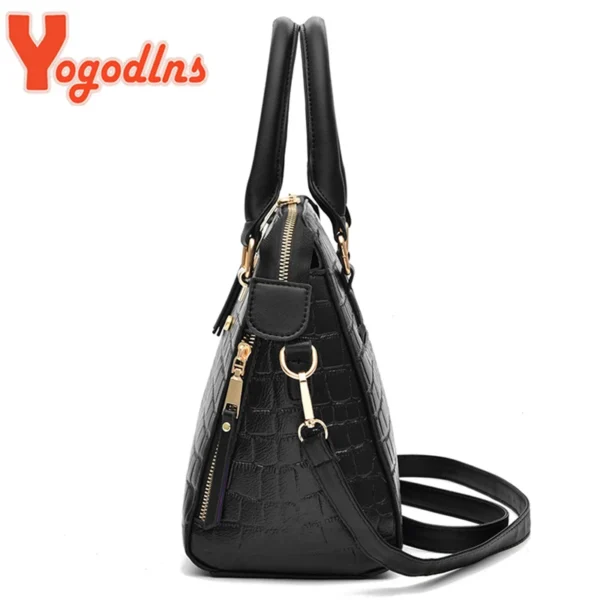 Bolsa Crocodilo couro PU de ombro - Imagem 5