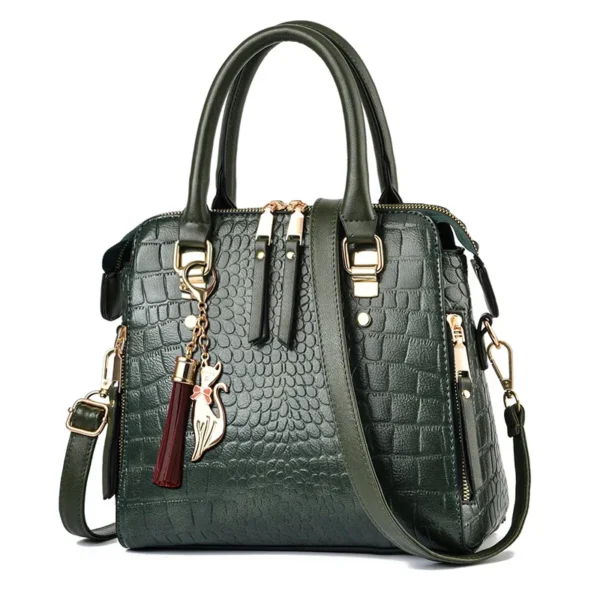 Bolsa Crocodilo couro PU de ombro - Imagem 18