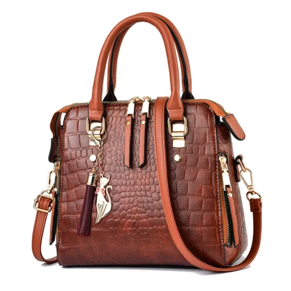 Bolsa Crocodilo couro PU de ombro - Imagem 20