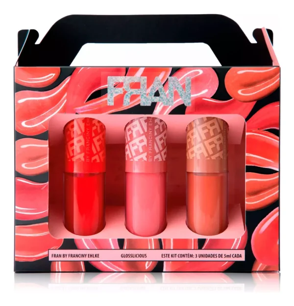 Kit Glosslicious Gloss Labial - Franciny Ehlke Acabamento Brilhante Cor Franciny Ehlke Glosslicious