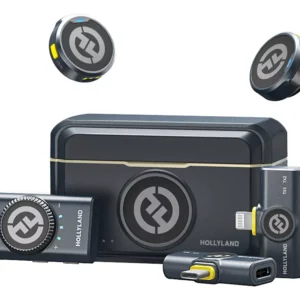 Microfone Hollyland Lark M2 Duo Combo Duplo Para 2 Pessoas Cor Preto