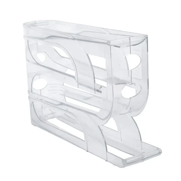Suporte de Rolo de Ovos 3 Camadas / 4 Camadas automático novo Organizador de Ovos de Grande Capacidade e Economia de Espaço - Imagem 11