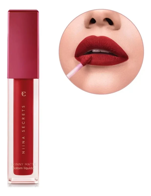 Batom Niina Secrets Skinny Matte 4ml Eudora - Escolha Cor