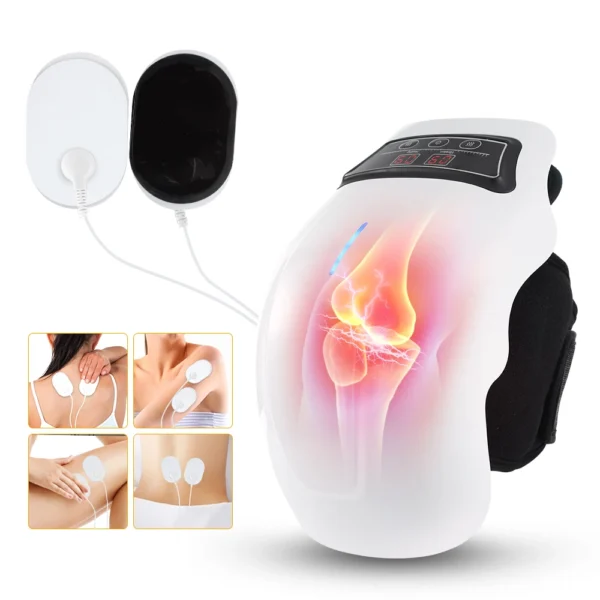 Massageador, suporte para joelho Massagem elétrica de pressão de ar no joelho, airbag, aquecimento, vibração, massagem nas pernas, compressa quente, joelheira. - Imagem 13