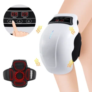 Massageador, suporte para joelho Massagem elétrica de pressão de ar no joelho, airbag, aquecimento, vibração, massagem nas pernas, compressa quente, joelheira.