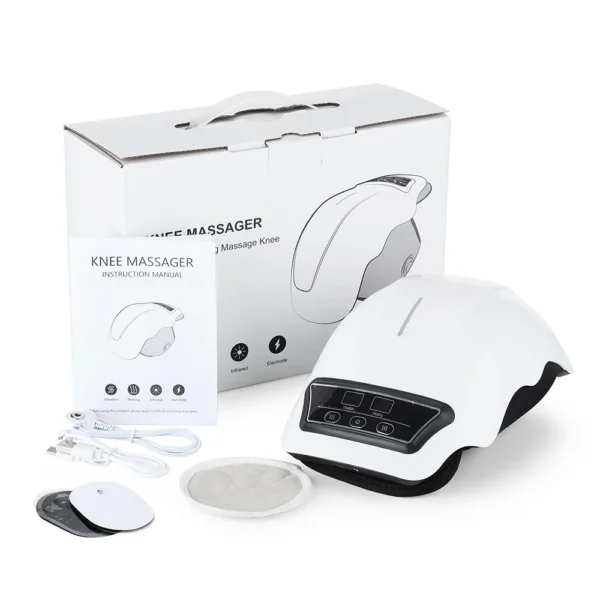 Massageador, suporte para joelho Massagem elétrica de pressão de ar no joelho, airbag, aquecimento, vibração, massagem nas pernas, compressa quente, joelheira. - Imagem 6