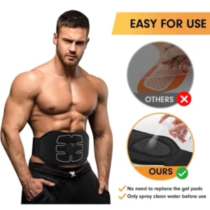 Cinta Abdominal Ems Estimulador Muscular Recarregável